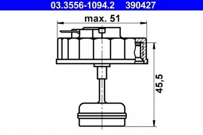 ATE TAPADERA DE TANQUE DE LÍQUIDO DE FRENADO 03.3556-1094  