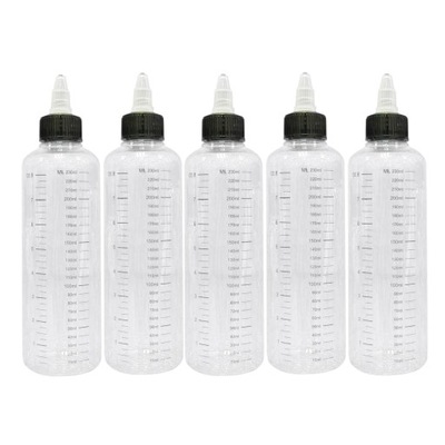 5 sztuk Butelki, Plastikowe Butelki, PET 250ML