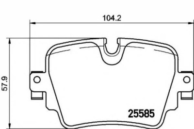 Textar гальмівні колодки гальмівні jaguar f-type xj 2.0-5.0 1 фото №1