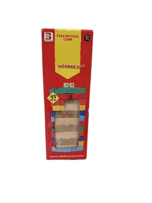 DREWNIANE KLOCKI GRA ZRĘCZNOŚCIOWA CHWIEJĄCA WIEŻA