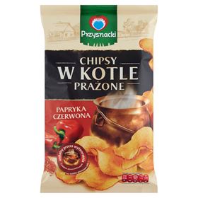 PRZYSNACKI CHIPSY W KOTLE PRAŻONE O SMAKU PAPRYKA