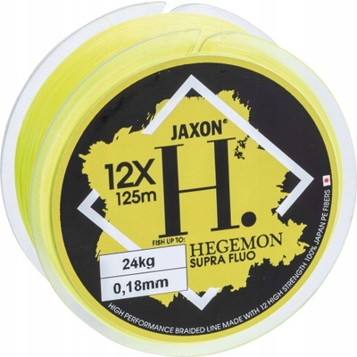 Plecionka Jaxon Hegemon Supra Fluo 0,08 mm x 125 m