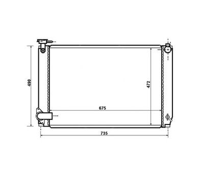 Радіатор wody lexus rx330/350 04- 1604120352 фото №1