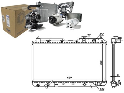 NISSENS RADIATOR ENGINE HONDA CR-V I 2.0 10.95-0 - milautoparts-fr.ukrlive.com