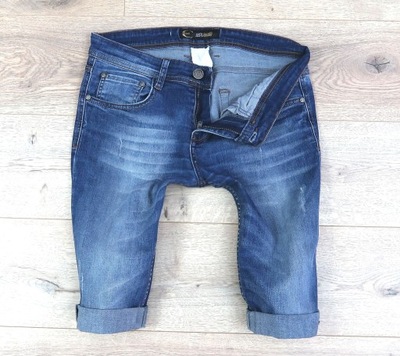 just cavalli slim fit stretch jeans spodenki summer W32 L