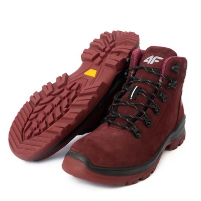 BUTY DAMSKIE ZIMOWE 4F OBDH253 PREMIUM BORDO 37