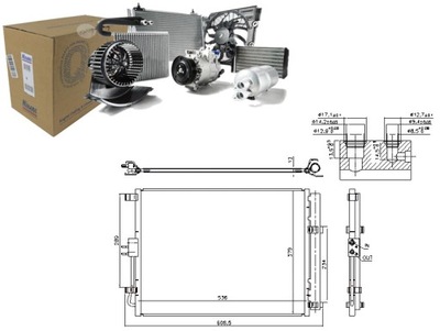 KONDENSATORIUS KONDICIONAVIMO KIA SOUL II 1.6D 02.14- NISSENS 