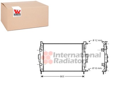 РАДИАТОР ДВИГАТЕЛЯ RENAULT VAN WEZEL