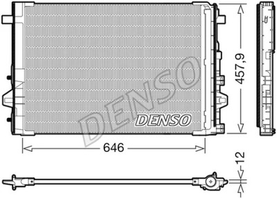 RADUADOR DE ACONDICIONADOR MERCEDES DENSO  