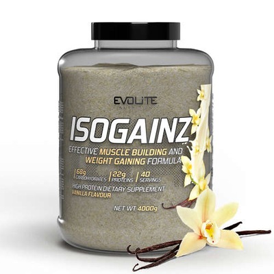 Evolite IsoGainz 4000g Sucha Masa Gainer Low Sugar Mass Cukry Złożone