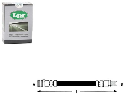 Шланг гальмівний p jumper 2.2hdi 06- lpr фото №1