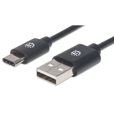 Kabel USB C-A M/M 1,0m USB2.0 Hi-Speed czarny 353298