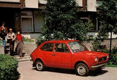 Pocztówka Polski Fiat 127 p