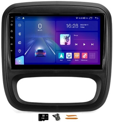 RADIO ANDROID NAVEGACIÓN QX430S QLED CARPLAY LTE RENAULT TRAFIC 3 3 14-20  