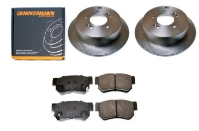 Гальмівні диски гальмівні колодки hyundai santa fe задня 284mm kpl sm фото №1