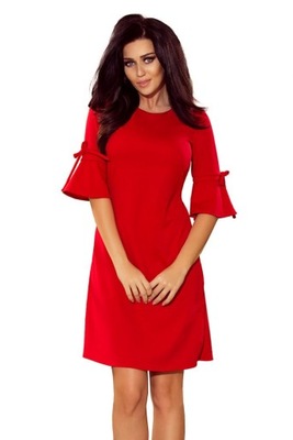 Modna sukienka Numoco 217-1 NEVA czerwony L