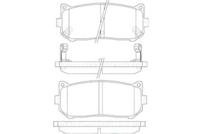 Lpr тормозные колодки тормозные kia carens i 1.8 i fc фото №1
