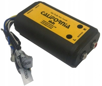CALIFORNIA - KONWERTER SYGNAŁU AUDIO SYGNAŁ REMOTE - DO RADIA BEZ RCA CINCH