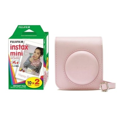 ETUI INSTAX 12 MINI PINK + wkład 10 sztuk x 2 (20sztuk)