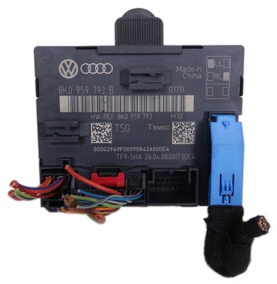 БЛОК УПРАВЛЕНИЯ МОДУЛЬ ДВЕРЬ ЛЕВЫЙ ПЕРЕД AUDI A4 B8 2008- 8K0959793B 8K0959793