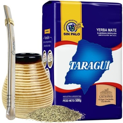 Zestaw startowy ceramiczne yerba Taragui sin palo