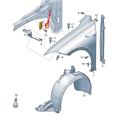 Vw taigo cs передняя часть fender деформационный element 2g5809471 фото №1