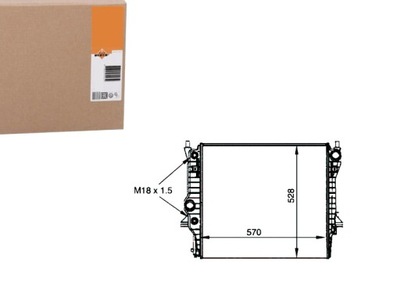Nrf53805 радіатор jaguar s-type 01-08 фото №1