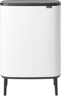 BRABANTIA BO TOUCH BIN BIAŁY KOSZ NA ŚMIECI 2x30L Z WADĄ