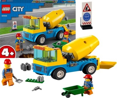 KLOCKI LEGO CITY CIĘŻARÓWKA Z BETONIARKĄ 60325