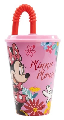 MYSZKA MINNIE KUBEK ZE SŁOMKĄ BIDON 430 ml DISNEY