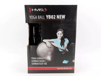 PIŁKA GIMNASTYCZNA HMS YB02 CZARNY (65 CM)