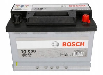 BATERÍA BOSCH S3 70AH 640A S3008  