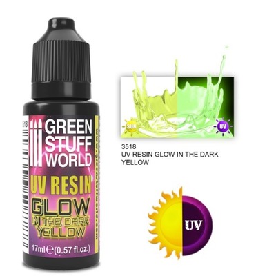 Ultraviolet UV Resin 17ml Yellow Glow in the Dark