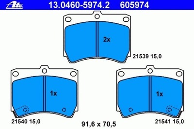 ZAPATAS DE FRENADO PARTE DELANTERA MAZDA 323 89-, MAZDA MX-3  