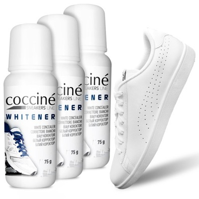 ZESTAW 3x COCCINE SNEAKERS KOREKTOR DO BUTÓW BIAŁY