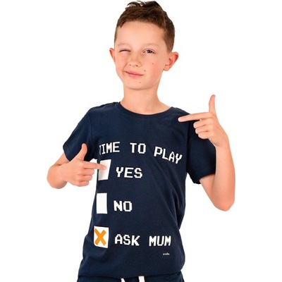 T-shirt chłopięcy Koszulka dziecięca Bawełna 152 Mogę zagrać ?! Endo