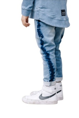 MashMnie Spodnie Jeans Niebieskie rozmiar 104-110