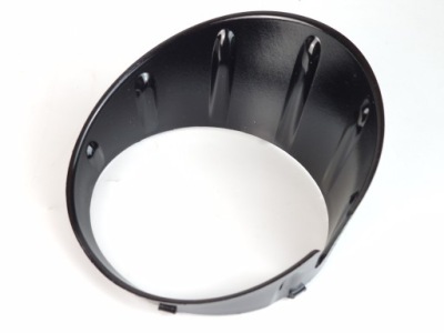 PROTECTION HALOGÈNE CHÂSSIS NOIR CHROME MINI R55 LIFT R56 R57 R58 GAUCHE 