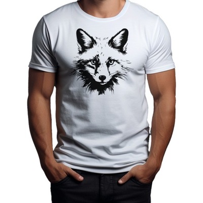Koszulka T-shirt "Lis" Bawełna XXL