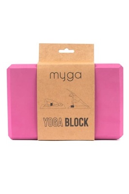 Klocek do jogi myga Foam Block - różowy