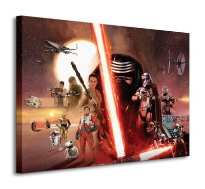 Obraz Star Wars Episode VII Galaxy Obrazy na płótnie 80x60 cm