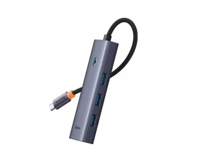 HUB USB PASYWNY BASEUS ULTRAJOY 5W1 SZARY USB-C - 3X USB / HDMI / USB-C