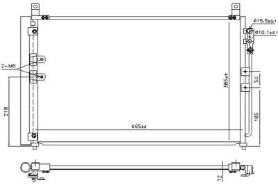 NISSENS KONDENSATORIUS KONDICIONAVIMO INFINITI Q60 3.0 09.16- 