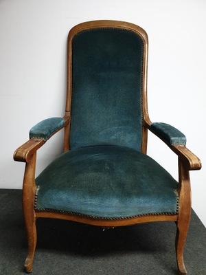 Fotel Krzesło Voltaire Francja antyk