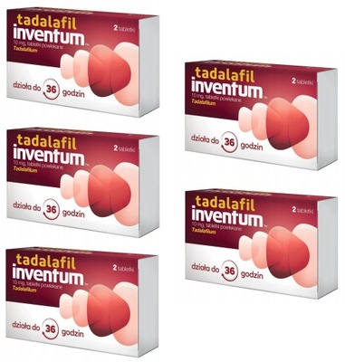 Tadalafil Inventum 10mg 2 tabletki x 5 OPAKOWAŃ