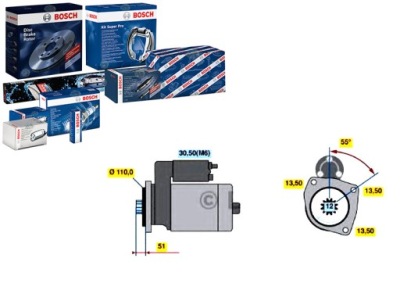 Стартер bosch 1604246 1667205 1688720 1739936 фото №1