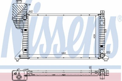 РАДІАТОР ВОДИ NISSENS 62685A