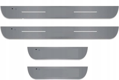 Накладки пороговые led do автомобиля bmw молдинг na порог usb фото №1