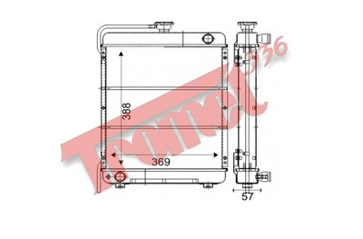 RADUADOR KOHLER KDW 1003 LOMBARDINI TP175 LDW NUEVO  