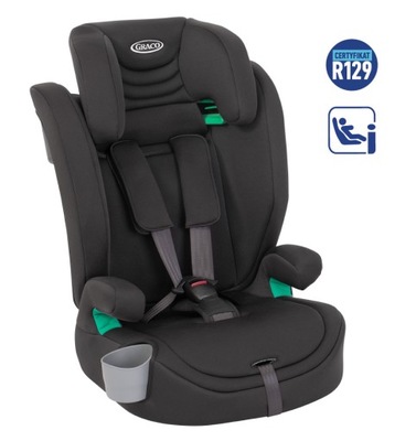 Fotelik Graco Eldura R129 Midnight Black